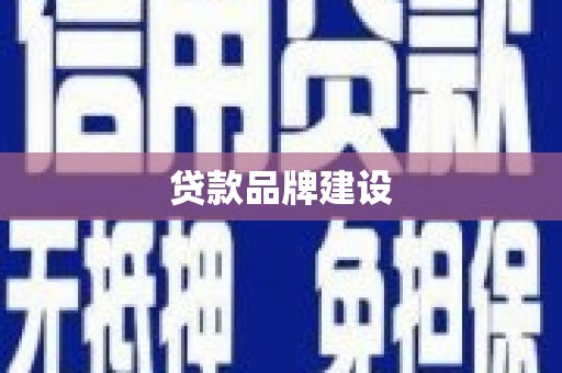 盐埕贷款品牌建设