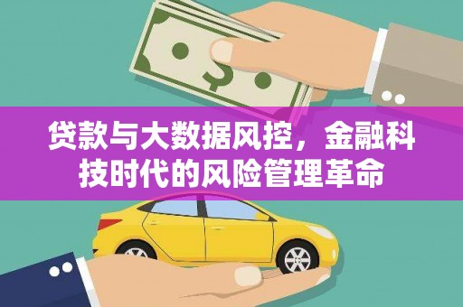 盐埕贷款与大数据风控，金融科技时代的风险管理革命