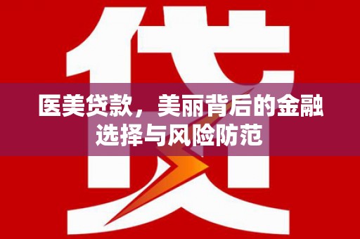 盐埕医美贷款，美丽背后的金融选择与风险防范