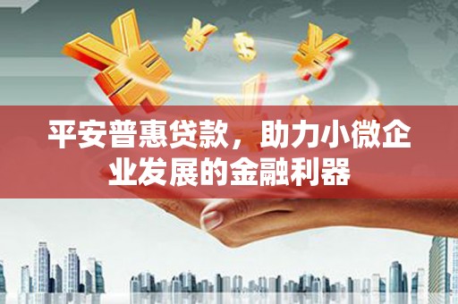 盐埕平安普惠贷款，助力小微企业发展的金融利器