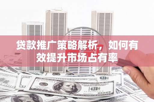 盐埕贷款推广策略解析，如何有效提升市场占有率
