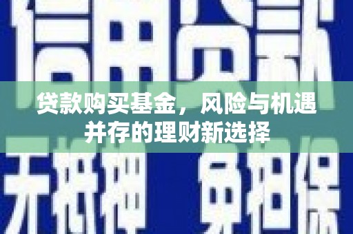 盐埕贷款购买基金，风险与机遇并存的理财新选择