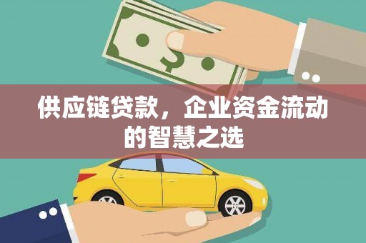 盐埕供应链贷款，企业资金流动的智慧之选