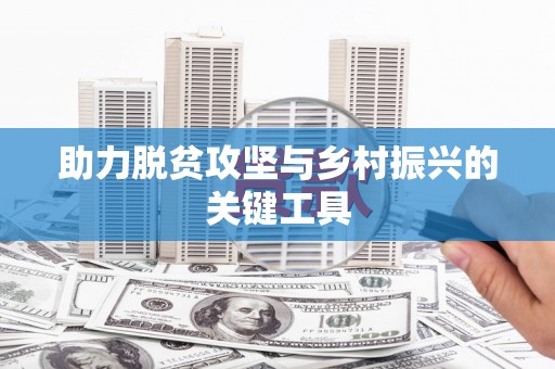 盐埕助力脱贫攻坚与乡村振兴的关键工具