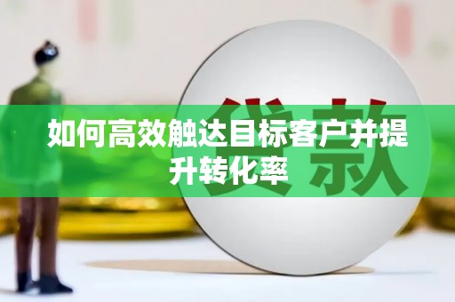 盐埕如何高效触达目标客户并提升转化率
