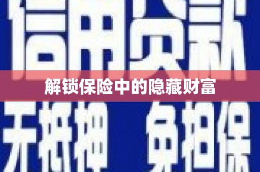 盐埕解锁保险中的隐藏财富